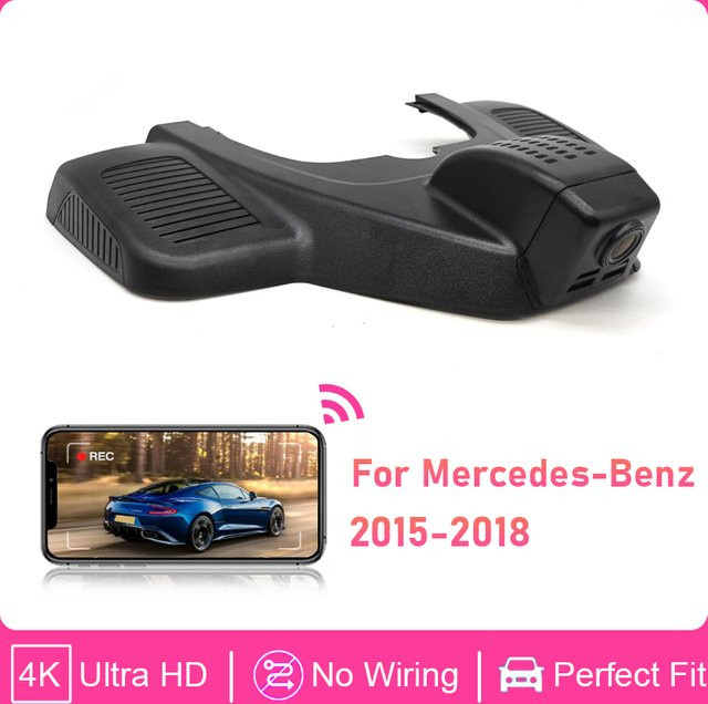 CARBAOHUI HD 4K Wifi Dash Cam für Mercedes Benz GLE W166 und GLS X166, Schwarz - Bild 1