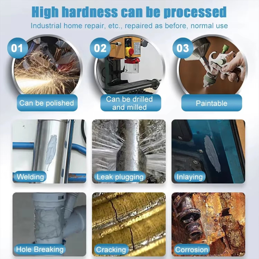 LOOLIFL AB Metallreparaturkleber wasserfester Epoxid-Gießkleber für Edelstahl und Metalle - Bild 5
