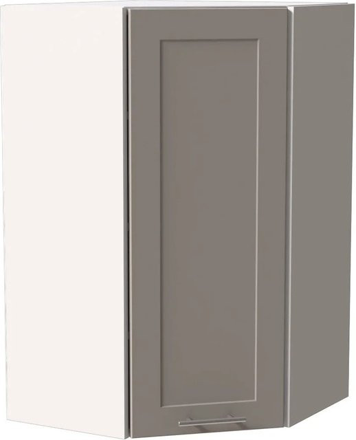 Feldmann-Wohnen Hängeschrank Oslo Weiß und Kaschmir Matt mit Soft-Close-Türen, B/T/H: 60 x 60 x 96 cm - Bild 1