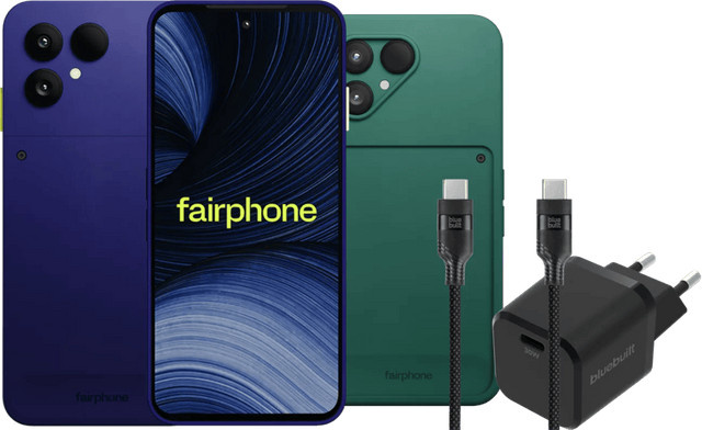 Fairphone 6+ Smartphone 256GB Blau 5G mit Zubehörset - Bild 1