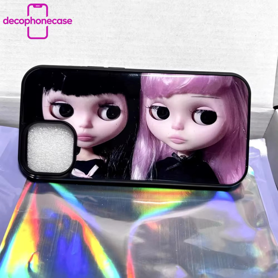 DecoPhone Handyhülle mit japanisch-koreanischem Dark-Girl-Kunstmotiv für iPhone 11 bis iPhone 17 Pro Max, Silikon-Rückseite, Mehrfarbig - Bild 2