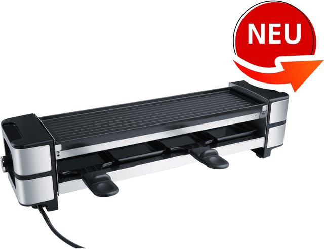 Steba RC 140 GUSS Raclettegrill in Schwarz mit verstellbarem Thermostat und beschichteten Gusseisenplatten - Bild 3