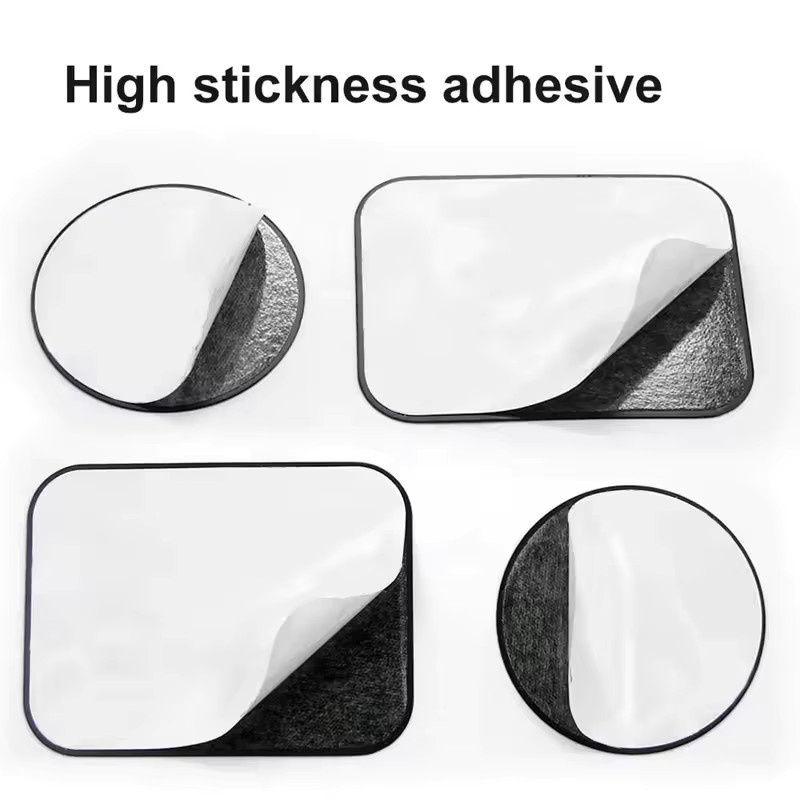 20er Set Magnetische Metallplatten für Auto-Telefonhalterungen, universelle Eisenplatten als Aufkleber für Handyhalter, Farben: Silber und Schwarz, Maße: 30 x 30 mm, 40 x 40 mm und 45 x 65 mm - Bild 2