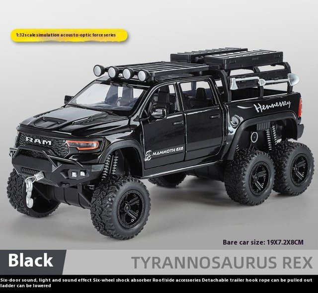 Linyi toy car 1500 TRX 6x6 Tyrannosaurus Rex Pickup-Legierungsauto-Modell, 1:32, mit Sound und Licht, ab 14 Jahren - Bild 1