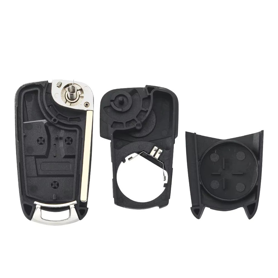 KEYYOU Auto Schlüssel Shell Klappgehäuse für Opel und Vauxhall Astra H Corsa D Vectra C Zafira Signum, 2/3 Tasten, Schwarz - Bild 2