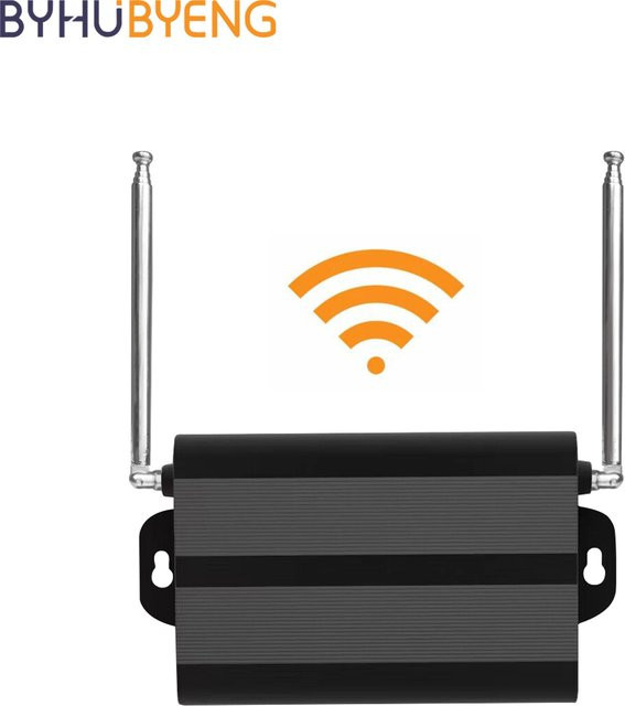 Byhubyeng Signal Extender WLAN Repeater für drahtlose Paging-Systeme in Schwarz - Bild 1