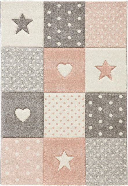 Mömax Kinderteppich Minnie in Rosa, B/L: 100 x 150 cm - Bild 1