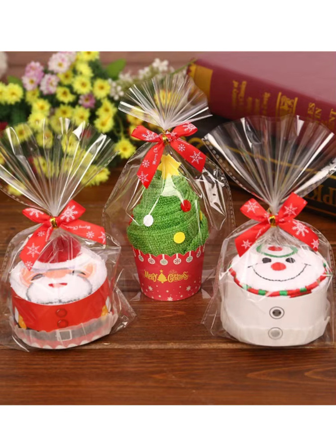 Beeinch Weihnachtliches Handtuch mit Schneemann-Stickerei für Kinder und Zuhause - Bild 6