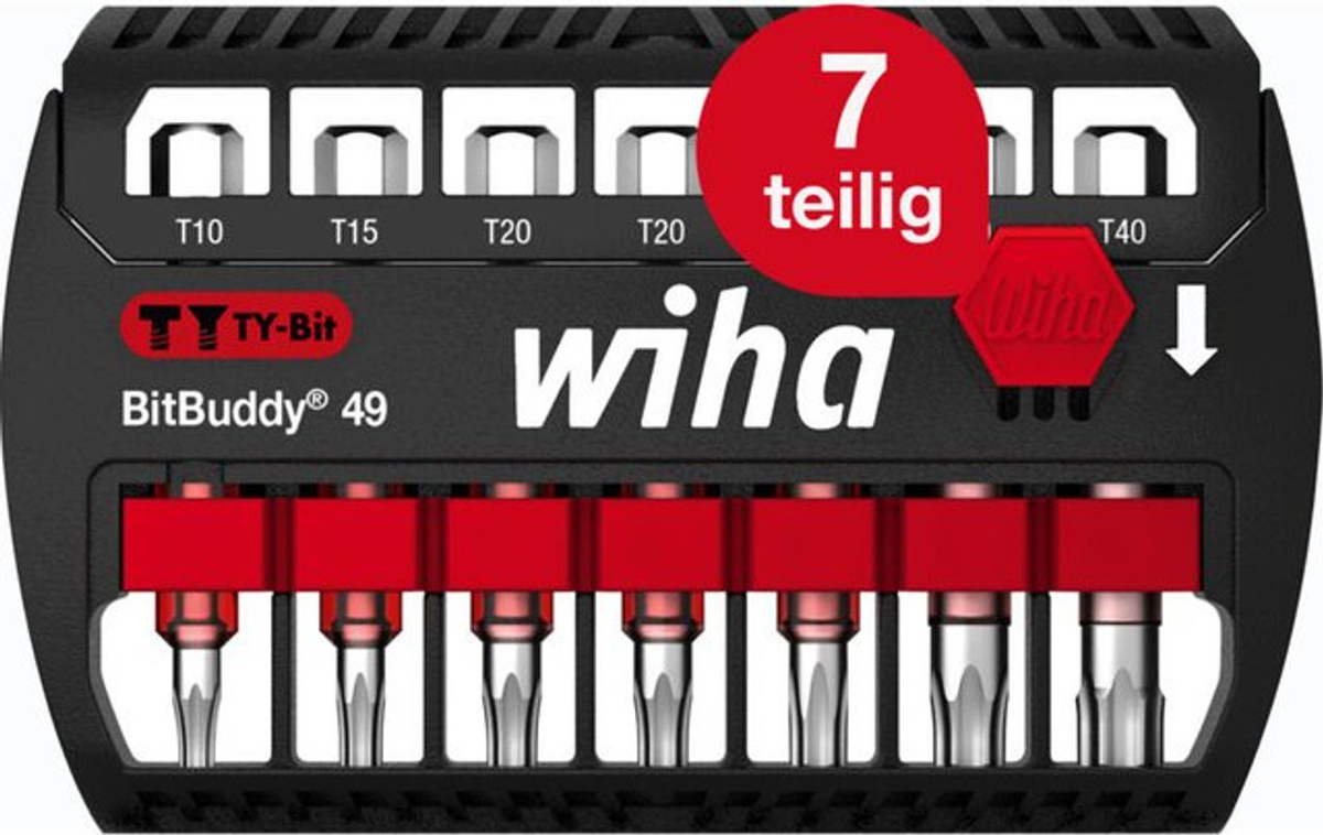 Wiha BitBuddy Bit-Set 7-teilig TY-Bits 49 mm für Impact- und Schlagschrauber (42115) - Bild 2