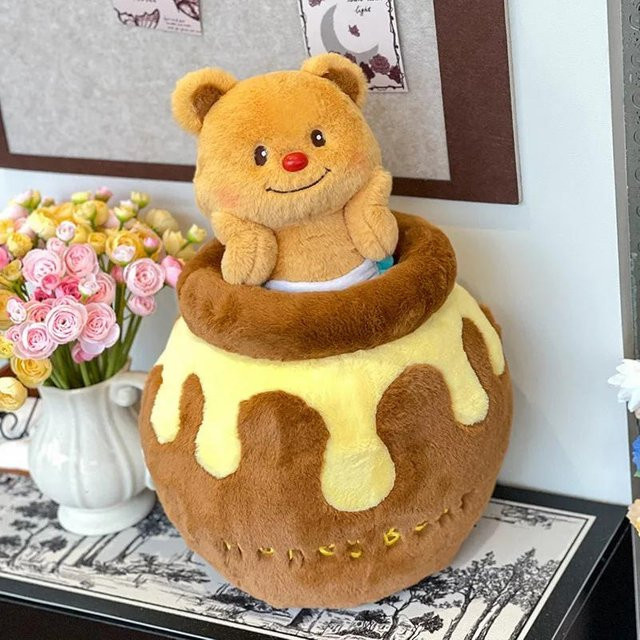 Yiran toy Butter Bear Puppe, Plüschtier, 30cm - Bild 1