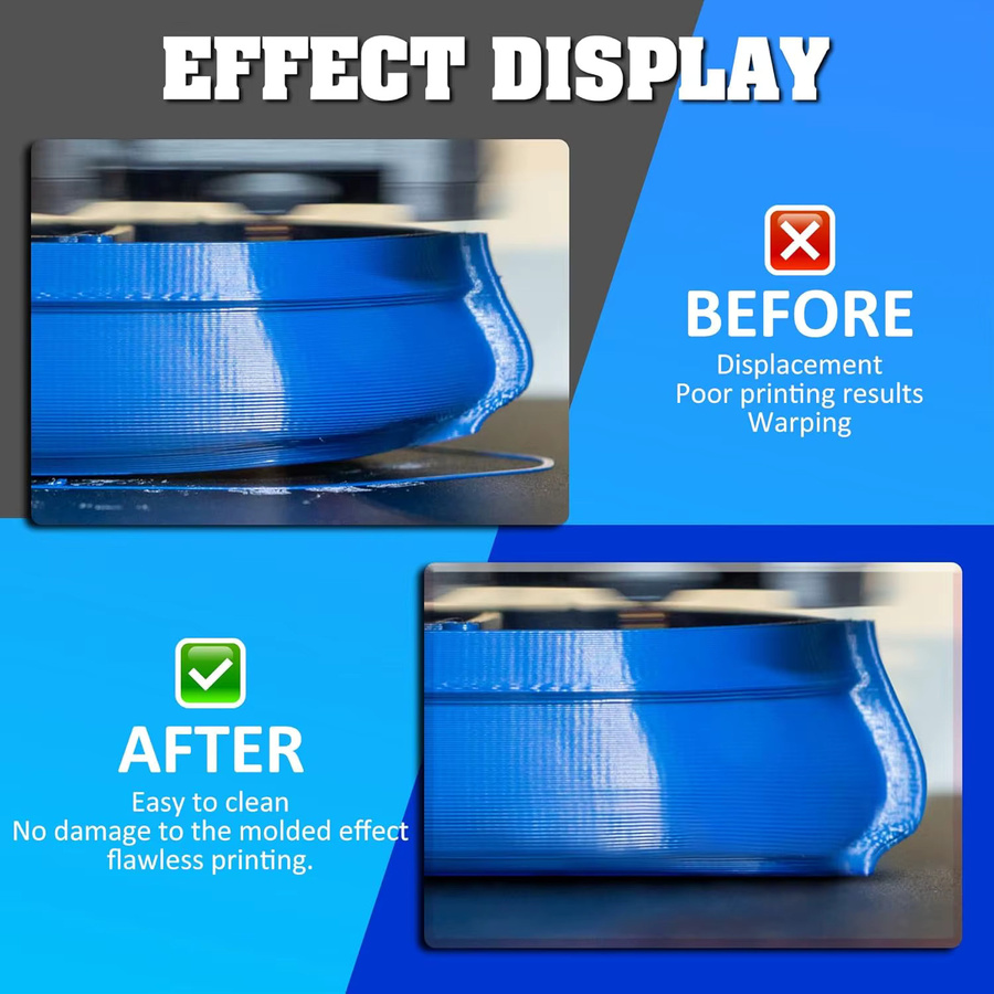 SIKEZHAN 3D-Drucker-Bett-Klebespray für Glas- und PEI-Bauplatten, abwaschbarer Flüssigkleber zur Vermeidung von Verzug bei PLA und ABS, 118 g - Bild 2