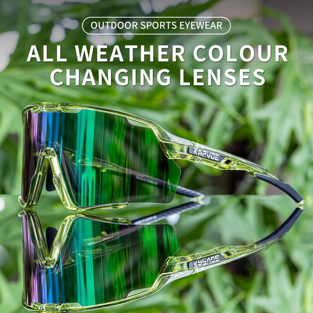 Kapvoe Sportsonnenbrille, Photochrome, Vollrand, Kunststoff - Bild 1
