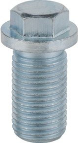 KS Tools Ölablassschraube mit Sechskant-Außenprofil, Farbe Silber, 10er-Pack, M14 x 1,5 x 24 mm, Breite: 13 mm - Bild 1