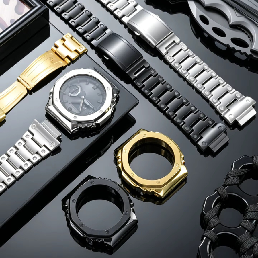 Casio Uhrenarmband Mod-Kit, Edelstahl, Silber, Herren - Bild 2