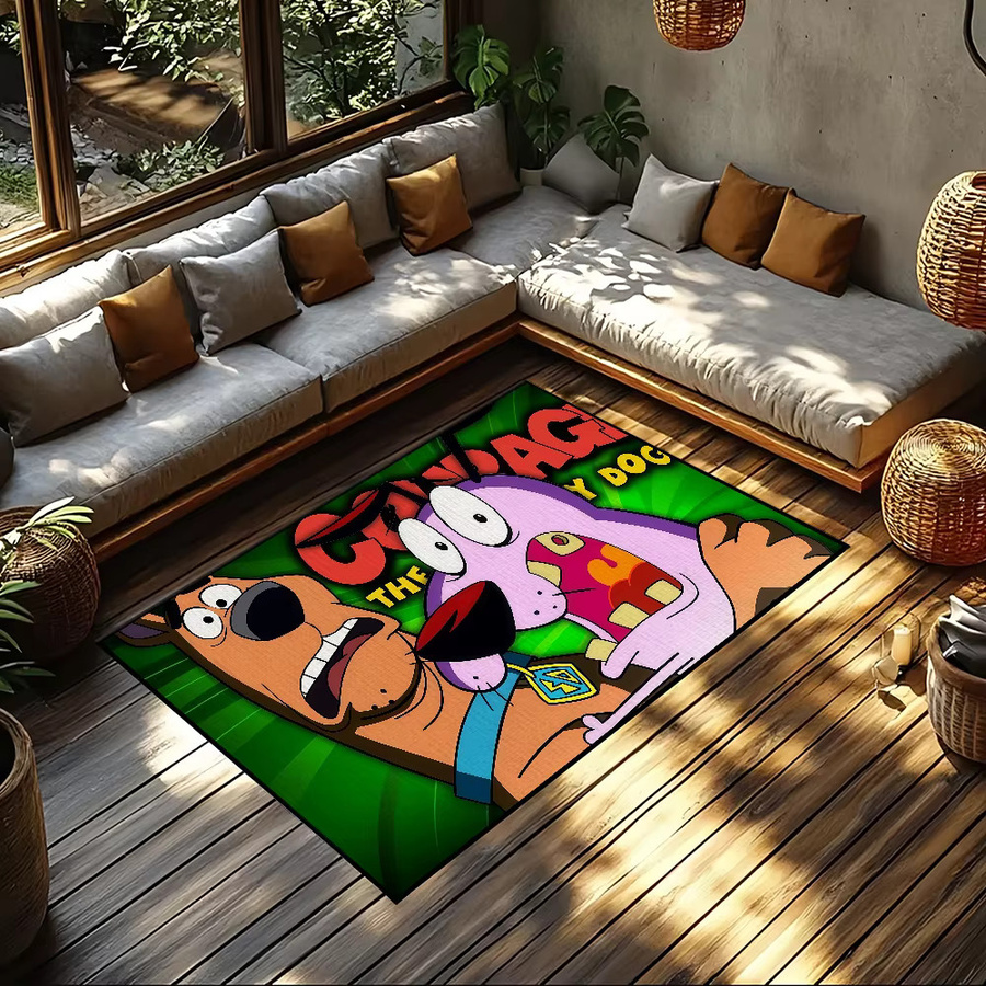 C-COURAGE Bodenmatte mit Cartoon Hund Motiv für Kinder, Rechteckig, Mehrfarbig, Breite: 60 cm, Tiefe: 40 cm - Bild 4