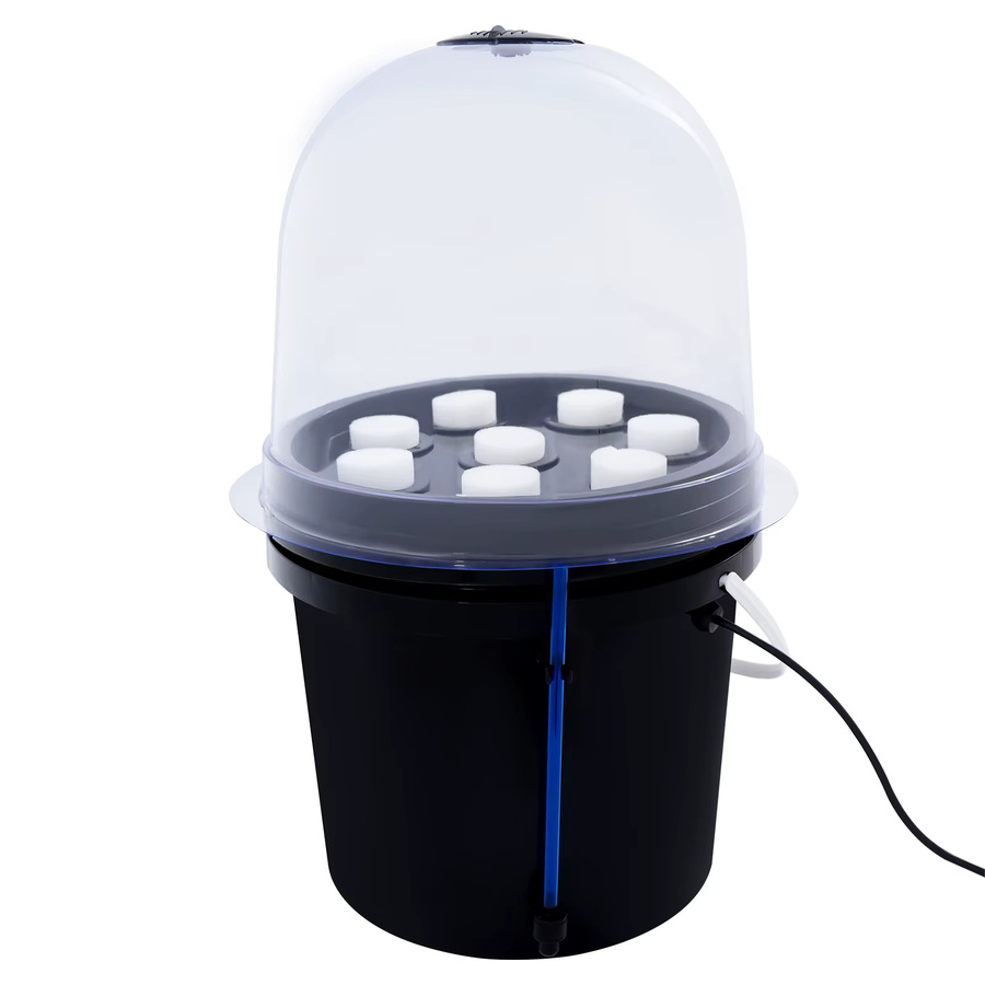 Bymaocar 8-Port Hydroponisches Nebelkultivierungssystem Indoor Kräutergarten Kit in Schwarz, B/T/H: 42,2 x 25,0 x 8,0 cm - Bild 2