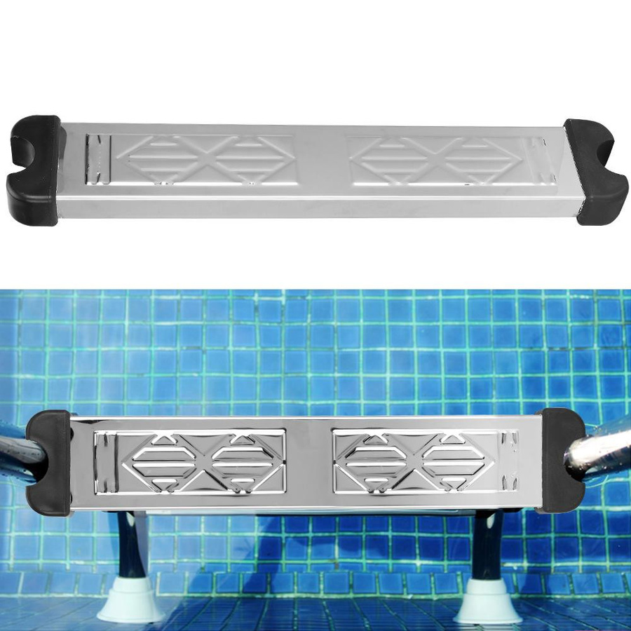 Meterk Schwimmbadleiterstufe aus 304 Edelstahl in Silber für unterirdische Leitern - Bild 3