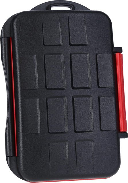 Rollei SD-Karten Case in Schwarz, wasserdichte Plastik Box - Bild 1