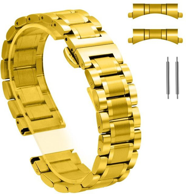 Uhrenarmband Edelstahl, Gold, Herren - Bild 1