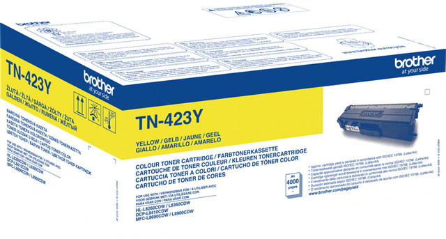 Original Brother TN423Y Tonerpatrone Gelb für Laser-Drucker - Bild 1