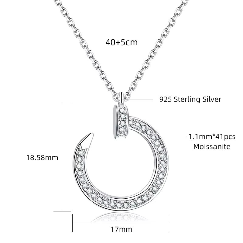 LinkerLove Halskette, 925 Silber, Diamant, Damen - Bild 1