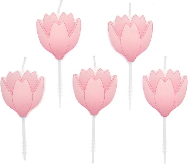 Rico Design Kerze Kirschblüte in Pink aus Paraffinwachs - Bild 1