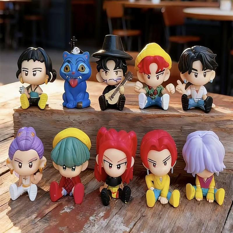 Fashnics Dämonenjäger Kpop Huntrix Rumi Mira Zoi Saja Jungen Derpy Tiger Actionfigur 10-teiliges Set - Bild 3