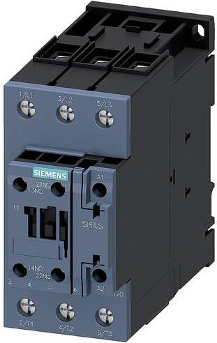 Siemens Bahnschütz 3RT2036-1XB40-0LA2 mit 3 Schließern, 690 V/AC, grau - Bild 1