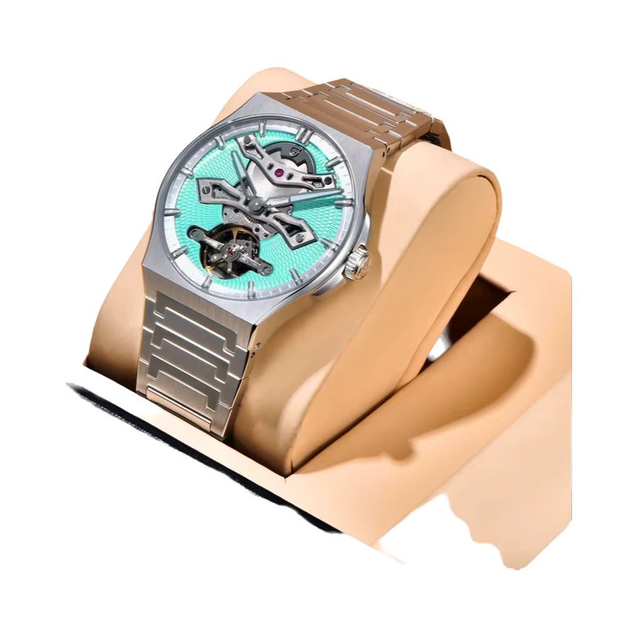 PAGANI DESIGN Automatik-Armbanduhr, Edelstahl, 42 mm, Herren, Grün - Bild 5
