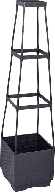 viva domo XXL-Pflanzturm Obelisk Column Support in Grau, Höhe: 106,0 cm, Breite: 26,0 cm - Bild 1