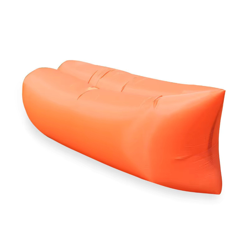 LUSQI Ultraleichtes Reiseset Campingbett und aufblasbares Sofa in Orange - Bild 2