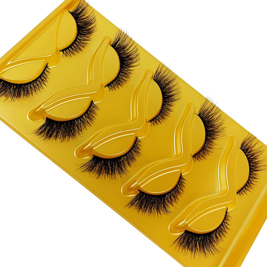 JIEFUXIN Falsche Wimpern, Black, Unisex - Bild 3