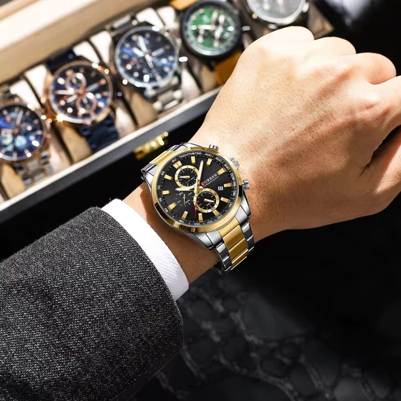 CURREN Armbanduhr Quarz, Edelstahl, Herren - Bild 5