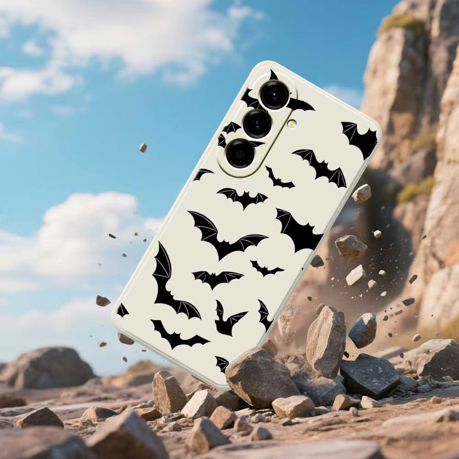 Bat Print Handyhülle für Samsung Galaxy A56 A55 A54 A53 A52 A36 A26 A16 A06 A35 A25 A15 A34 A24 A14 A33 A32 A23 A13 4G und 5G Modelle - Bild 2