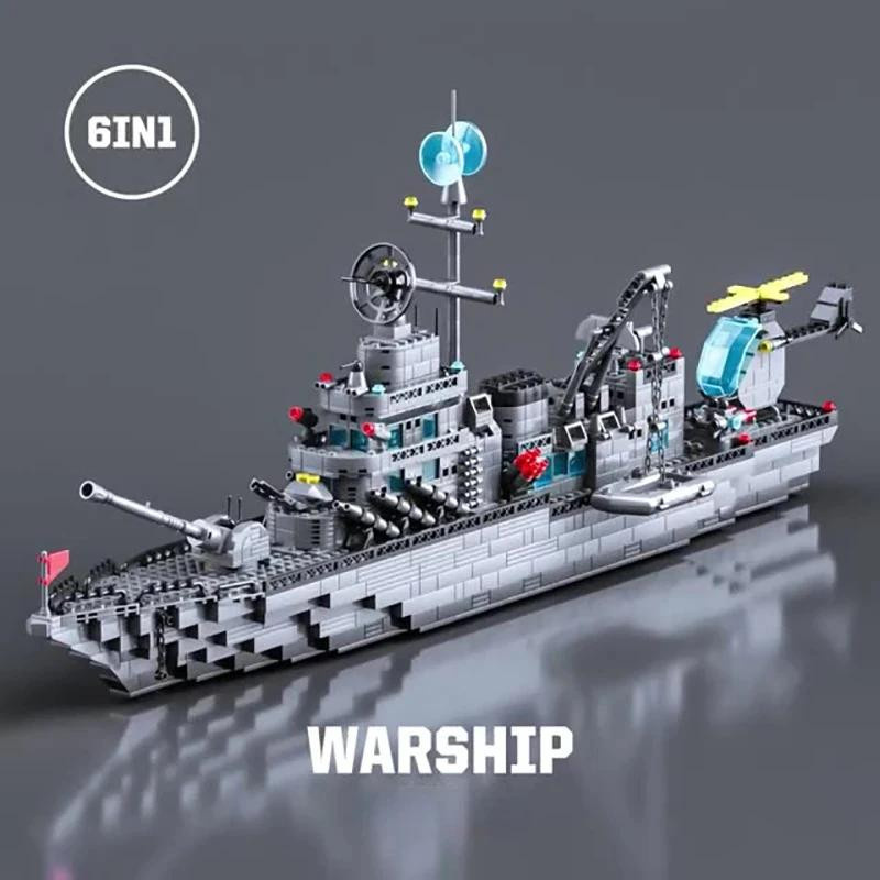 Linyi toy Marine Schiff Militär Bauen - Bild 3