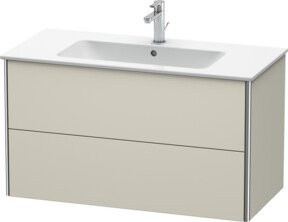Duravit Waschtischunterschrank XSquare Tau Matt, wandhängend mit 2 Schubladen, B: 101 cm, T: 47,8 cm - Bild 1