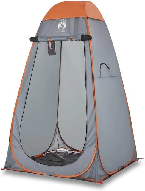 vidaXL Sichtschutzzelt Pop-Up aus Polyester in Grau und Orange wasserdicht - Bild 1