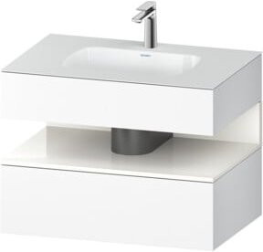 Duravit Einbauwaschtisch-Möbel-Set Qatego in Weiß, B/T/H: 80 x 55 x 60 cm - Bild 1