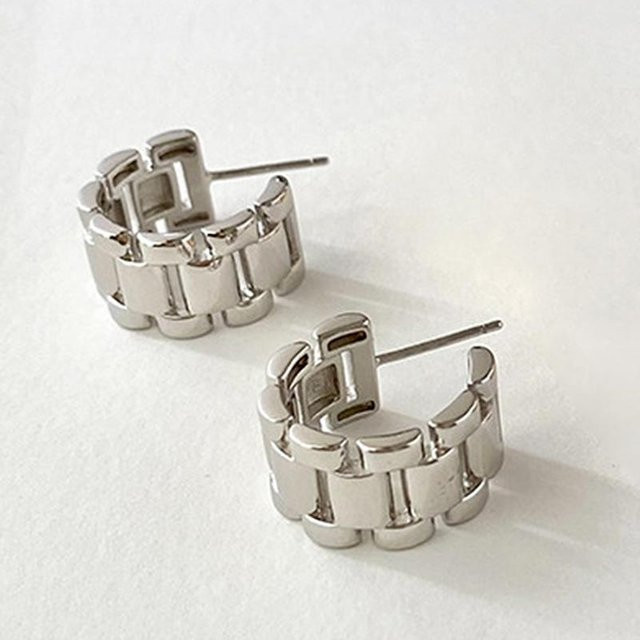 YIRAN Jewelry Creolen, Kupfer, gray, Damen - Bild 1