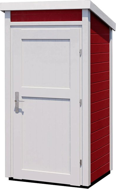 WEKA Gartenhaus 367 in Schwedenrot mit Pultdach aus Holz, Breite: 102 cm, Tiefe: 95 cm - Bild 1