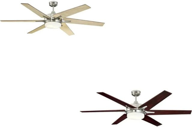 Westinghouse Cayuga Deckenventilator mit Beleuchtung und Fernbedienung in Silber, Durchmesser: 152 cm - Bild 1