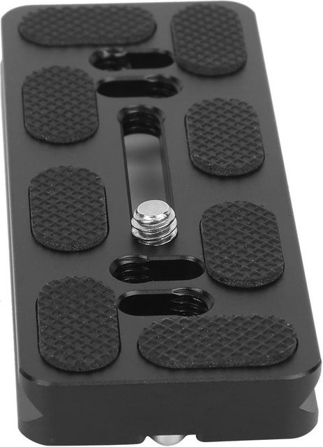 KaiSai Schnellwechselplatte aus Aluminiumlegierung mit 1/4-Zoll-Schraube für Arca-Standard Kugelkopf, Grau, 100mm - Bild 1