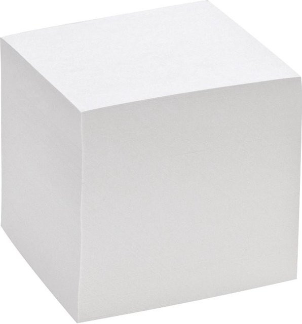 VBS Notizklotz, Weiß, B/T/H: 9 x 9 x 9 cm - Bild 1