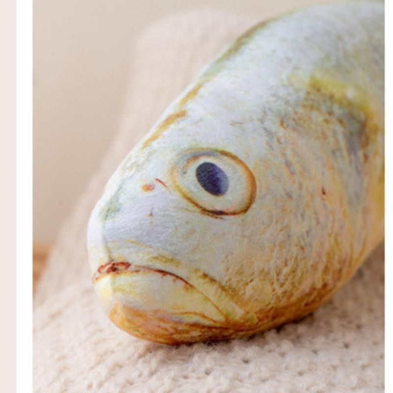 Kidsly Frischfisch Kissen, Plüschtier, Gelb, 60cm, ab 14 Jahre - Bild 2