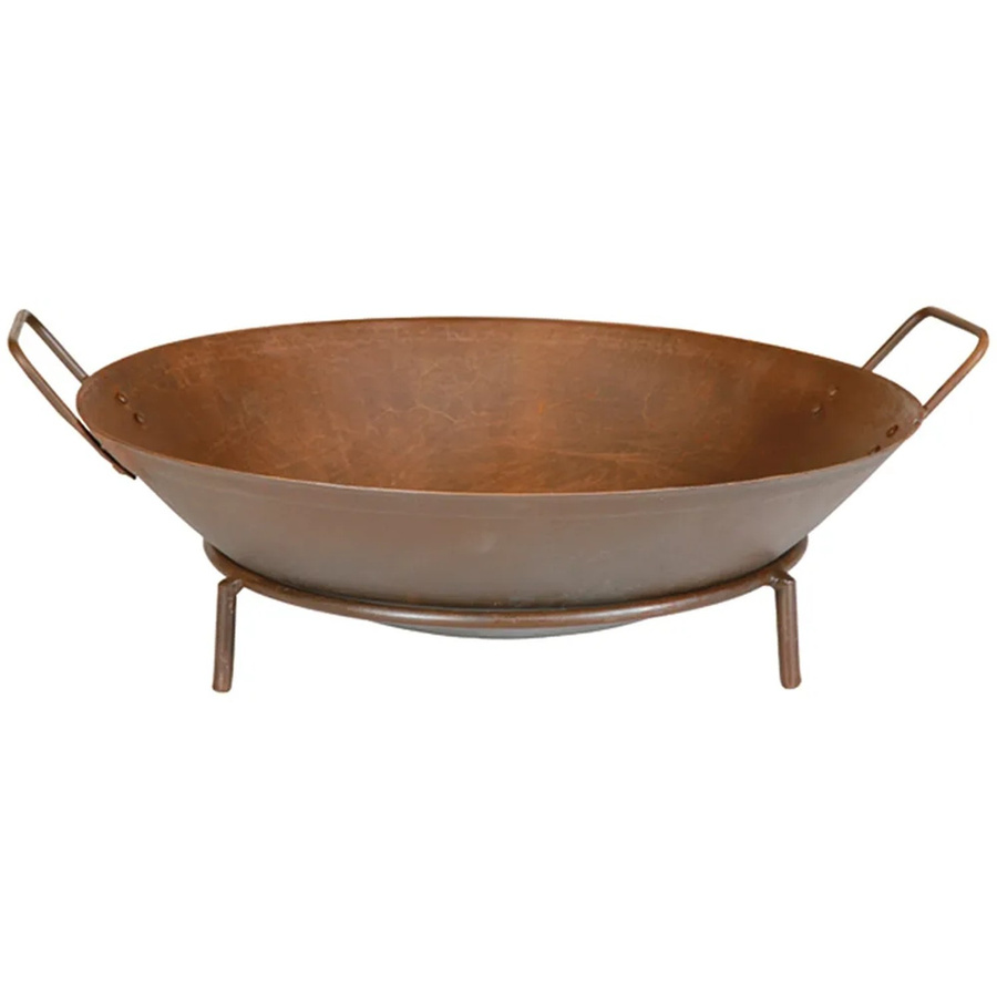 Siena Garden Feuerschale Rusty aus Gusseisen in Braun mit Griffen und Wasserablaufloch, Durchmesser: 48 cm, Höhe: 14,5 cm - Bild 2