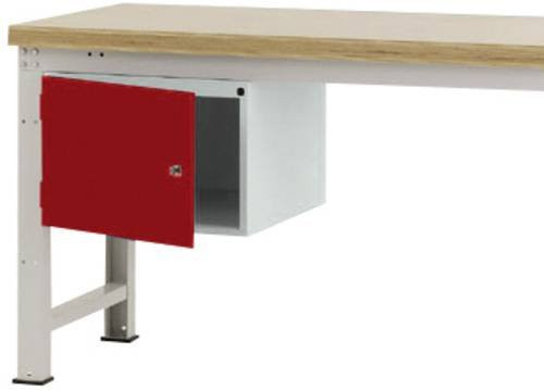 Manuflex Gehäuse-Unterbau PROFI ZB4732.3003 in Rot mit einer Tür rechts angeschlagen und Einlegeboden, Nutzhöhe: 30 cm, B/T/H: 58 x 36 x 50 cm - Bild 1