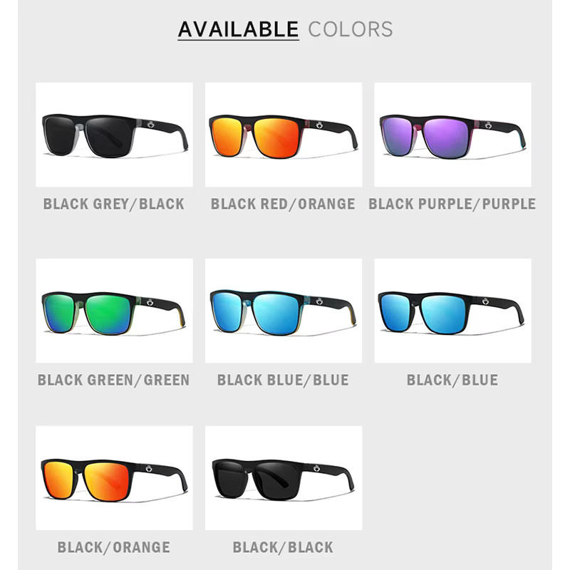 BLUE OTTER BT05 Sonnenbrille, Vollrand, Quadrat, Schwarz, Unisex, polarisiert - Bild 4