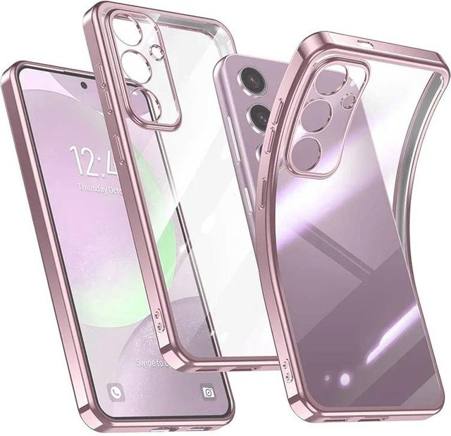 Transparente Silikon-Schutzhülle für Samsung Galaxy A15 A25 A35 A55 A05S A24 A54 A34 A14 4G 5G in Rosa - Bild 1
