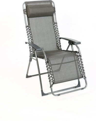 SUNGÖRL Relaxliege Oasi Relax Magic New XL in Grau mit verstellbarer Kopfstütze, B/H/T: 70 x 130 x 80 cm - Bild 1