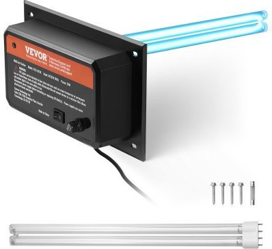 VEVOR HVAC Luftreiniger für das ganze Haus mit UV-UVC-Licht für Klimaanlagenkanäle, Schwarz, 36 W - Bild 1